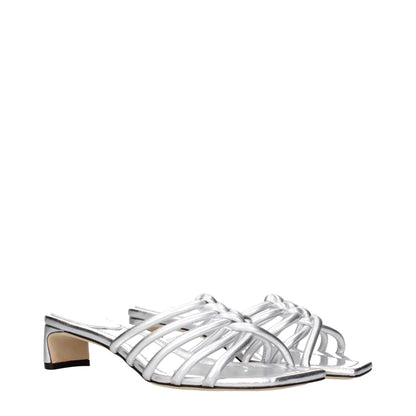 Jimmy Choo Gray Leather Sandals