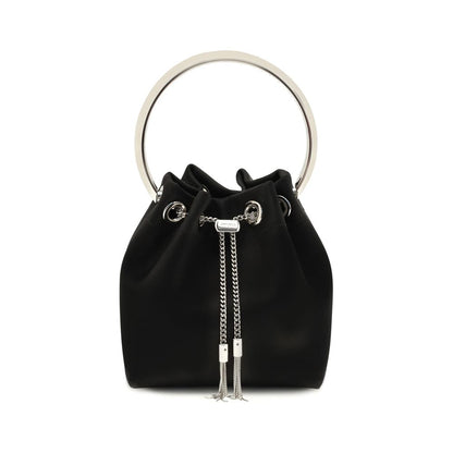 Jimmy Choo Black Silk Backet Bag