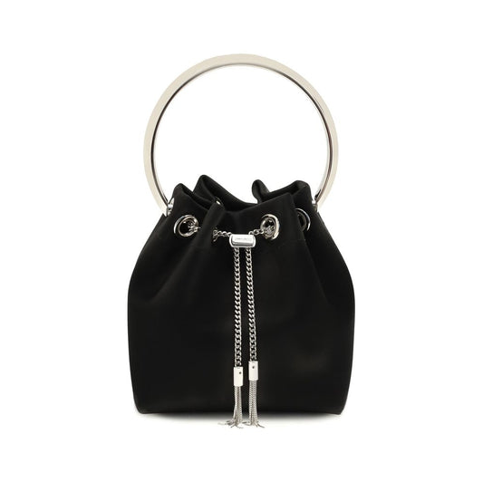 Jimmy Choo Black Silk Backet Bag