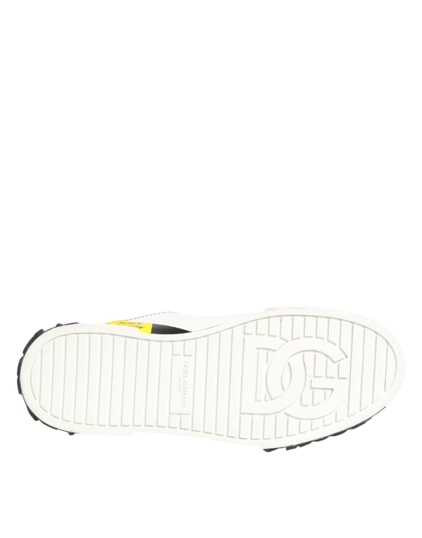 حذاء سنيكرز دولتشي آند غابانا متعدد الألوان من الجلد منخفض الرقبة بنقشة جرافيتي