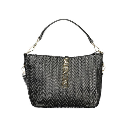 Mario Valentino Black Polyurethane Women's Shoulder Bag