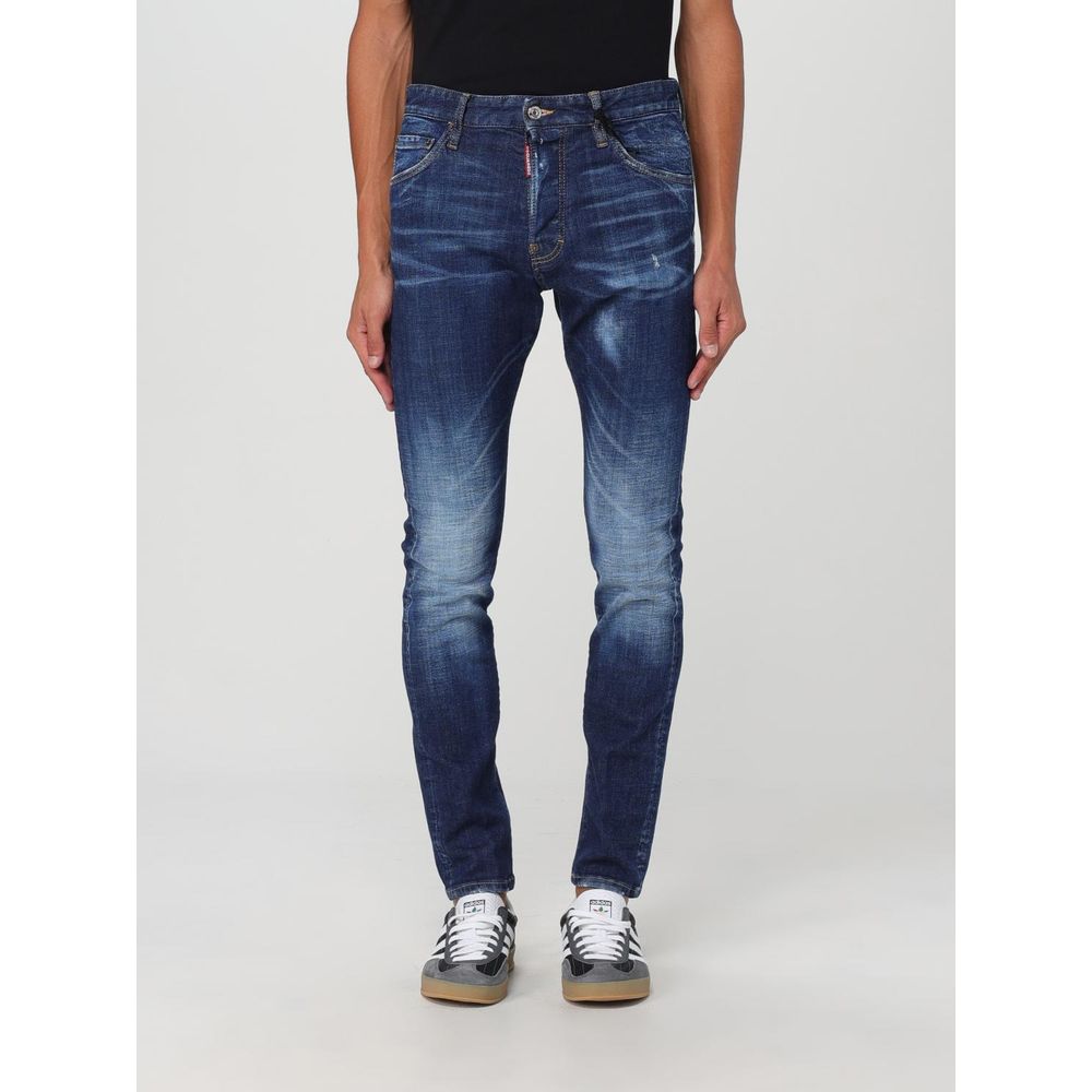 Dsquared² Blue Cotton Skinny Jeans