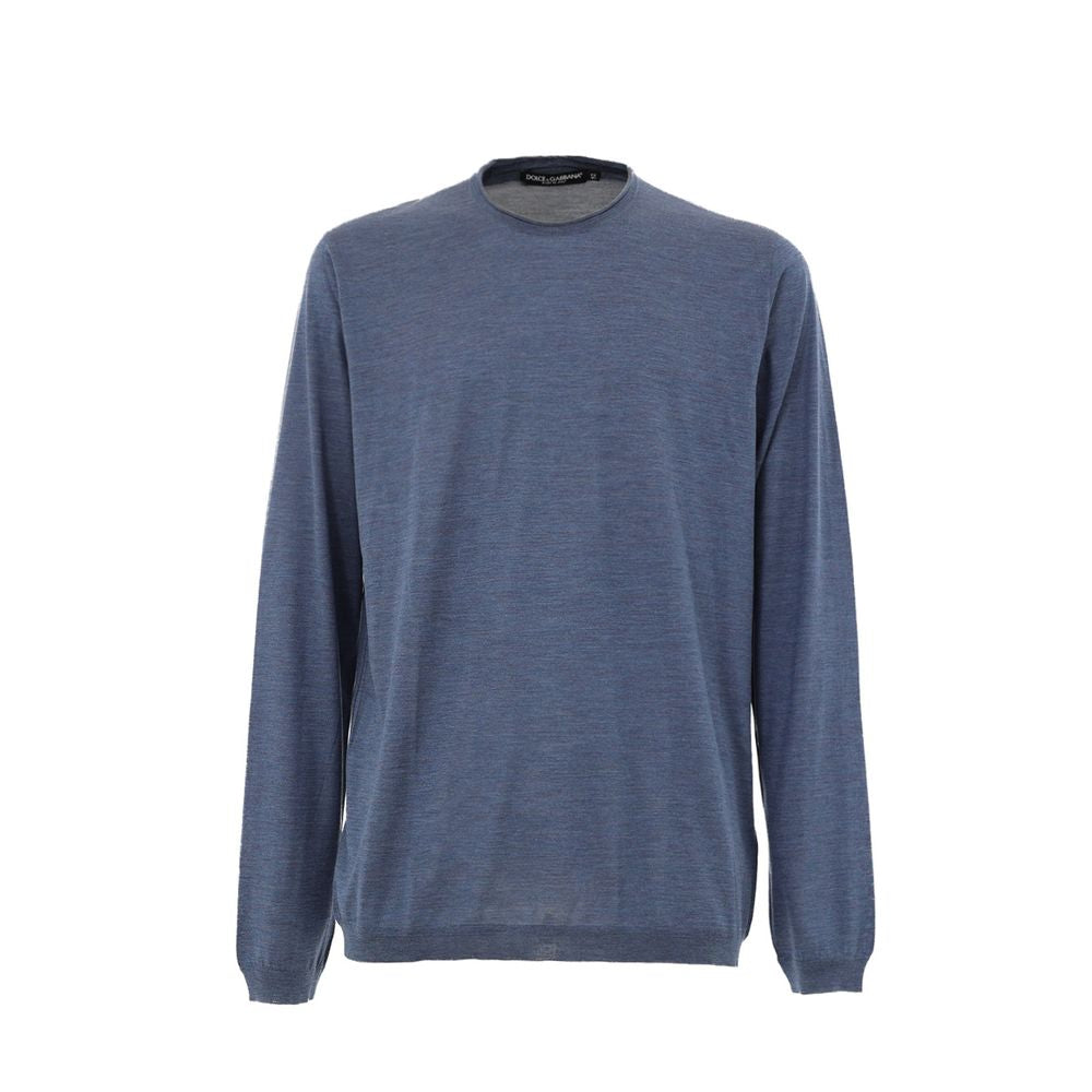 Dolce & Gabbana Blue Silk Sweatshirt