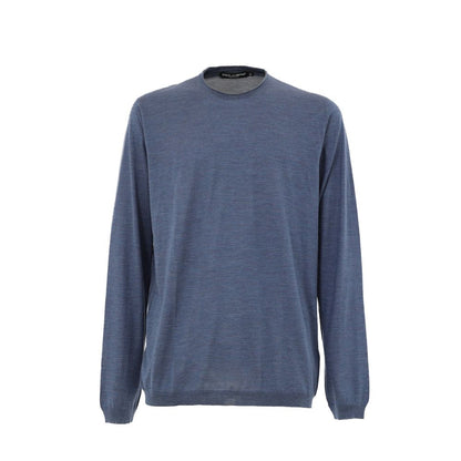 Dolce & Gabbana Blue Silk Sweatshirt