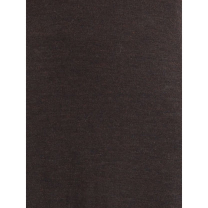 Ferragamo Brown Fleece Wool Long Dress