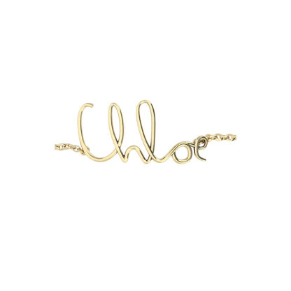 Chloé Gold Brass Thin Belt