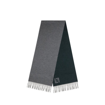 Fendi Gray Wool Scarf