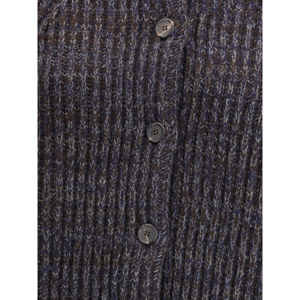 Prada Brown Merino Wool Cardigan