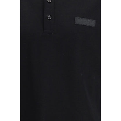 Givenchy Black Cotton Polo Shirt