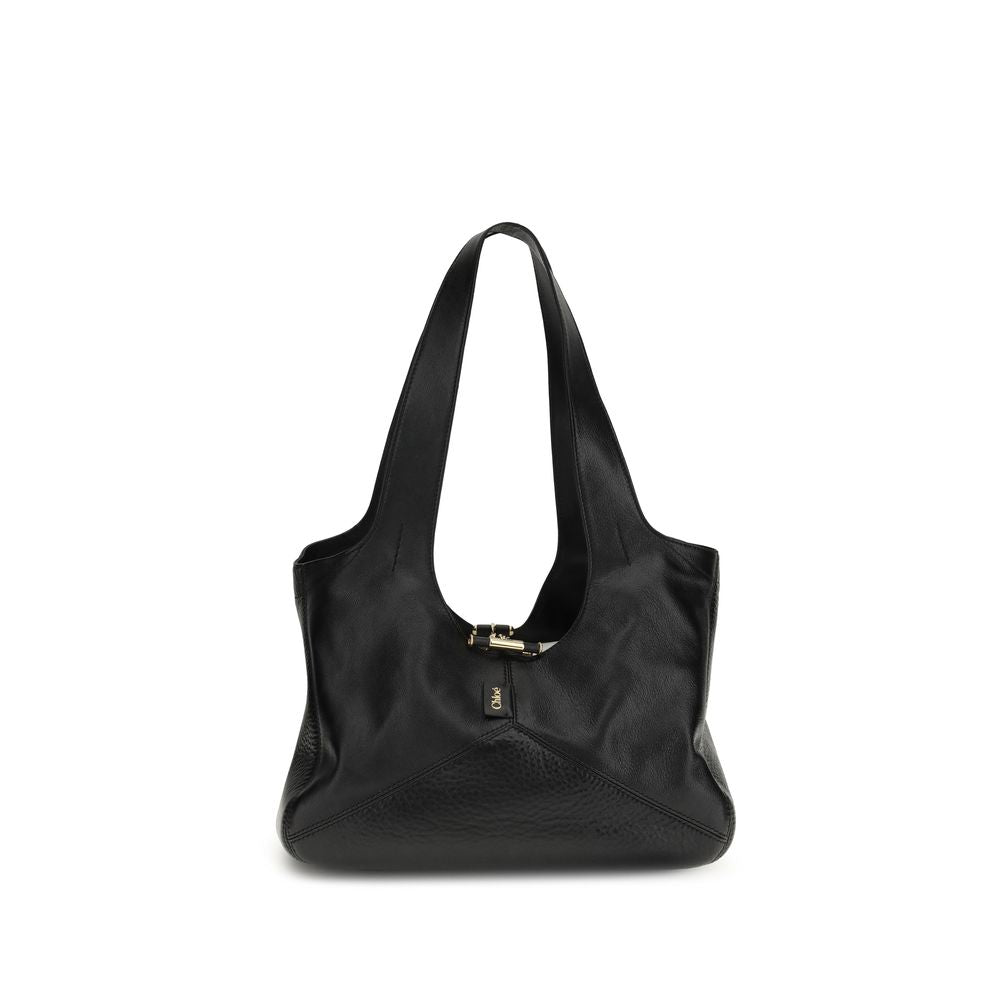 Chloé Black Calf Leather Bos Taurus Shoulder Bag