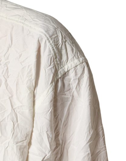 قميص رجالي من دولتشي آند غابانا، قطن أبيض، بأكمام طويلة