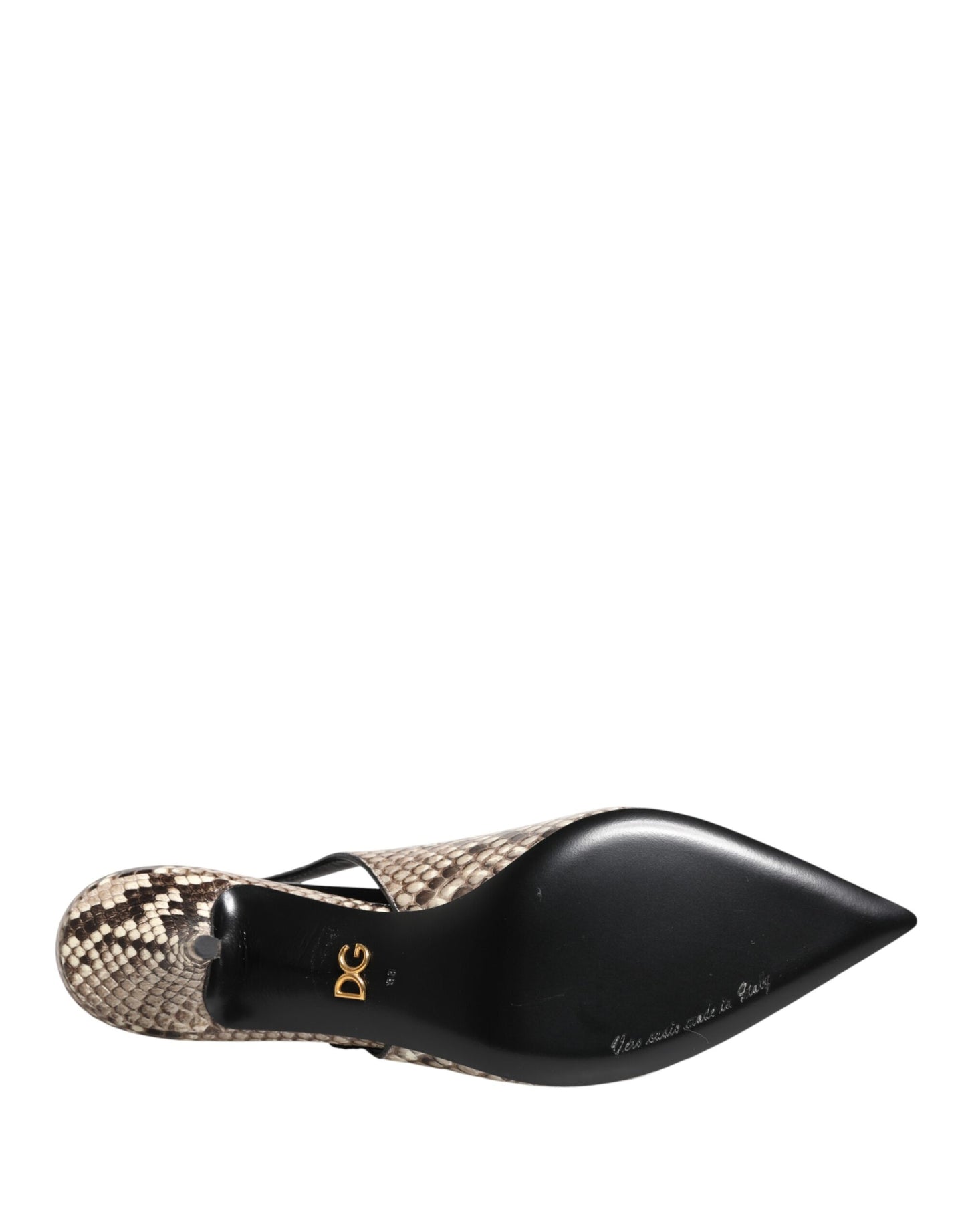 حذاء دولتشي آند غابانا بكعب عالٍ من الجلد متعدد الألوان