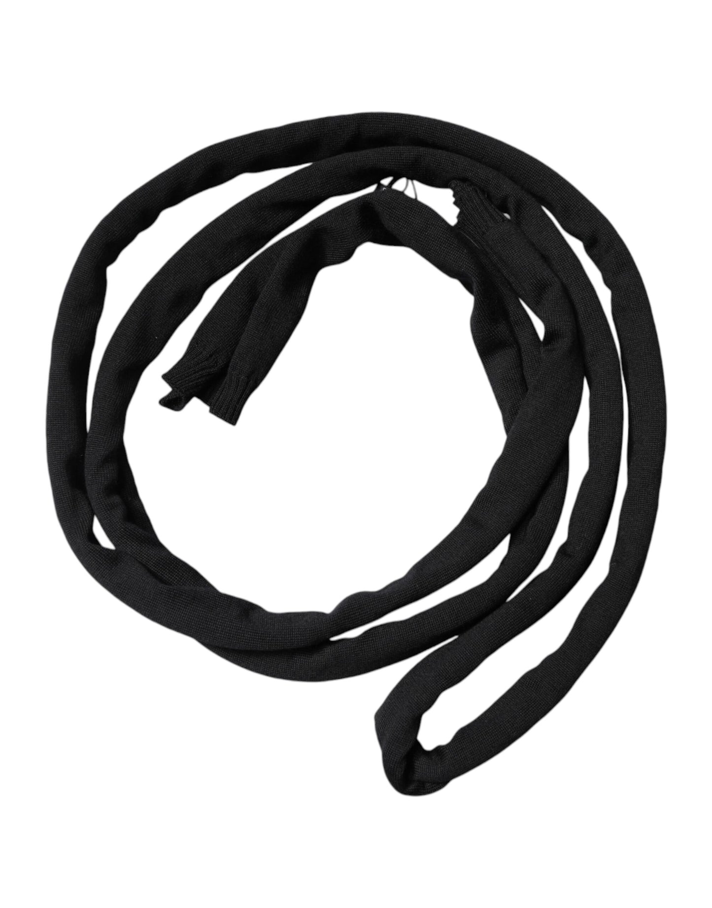 وشاح رجالي من دولتشي آند غابانا، صوف أسود محبوك، شال للرقبة 