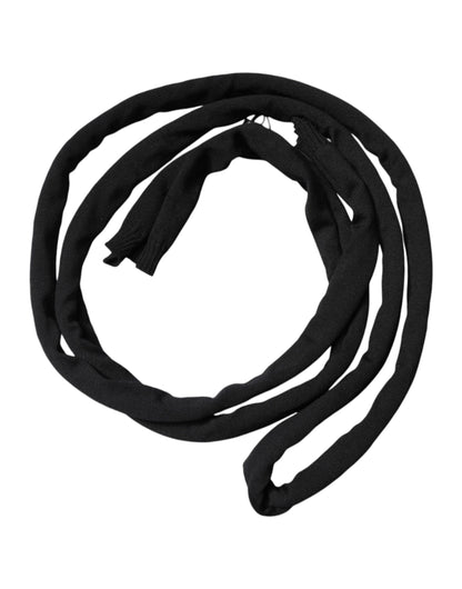 وشاح رجالي من دولتشي آند غابانا، صوف أسود محبوك، شال للرقبة 