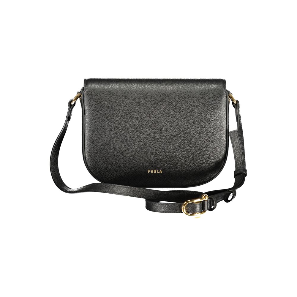 Furla Black Leather Women Crossbody