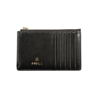 Furla Black Leather Women Wallet