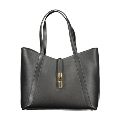 Furla Nero Leather Women Handbag