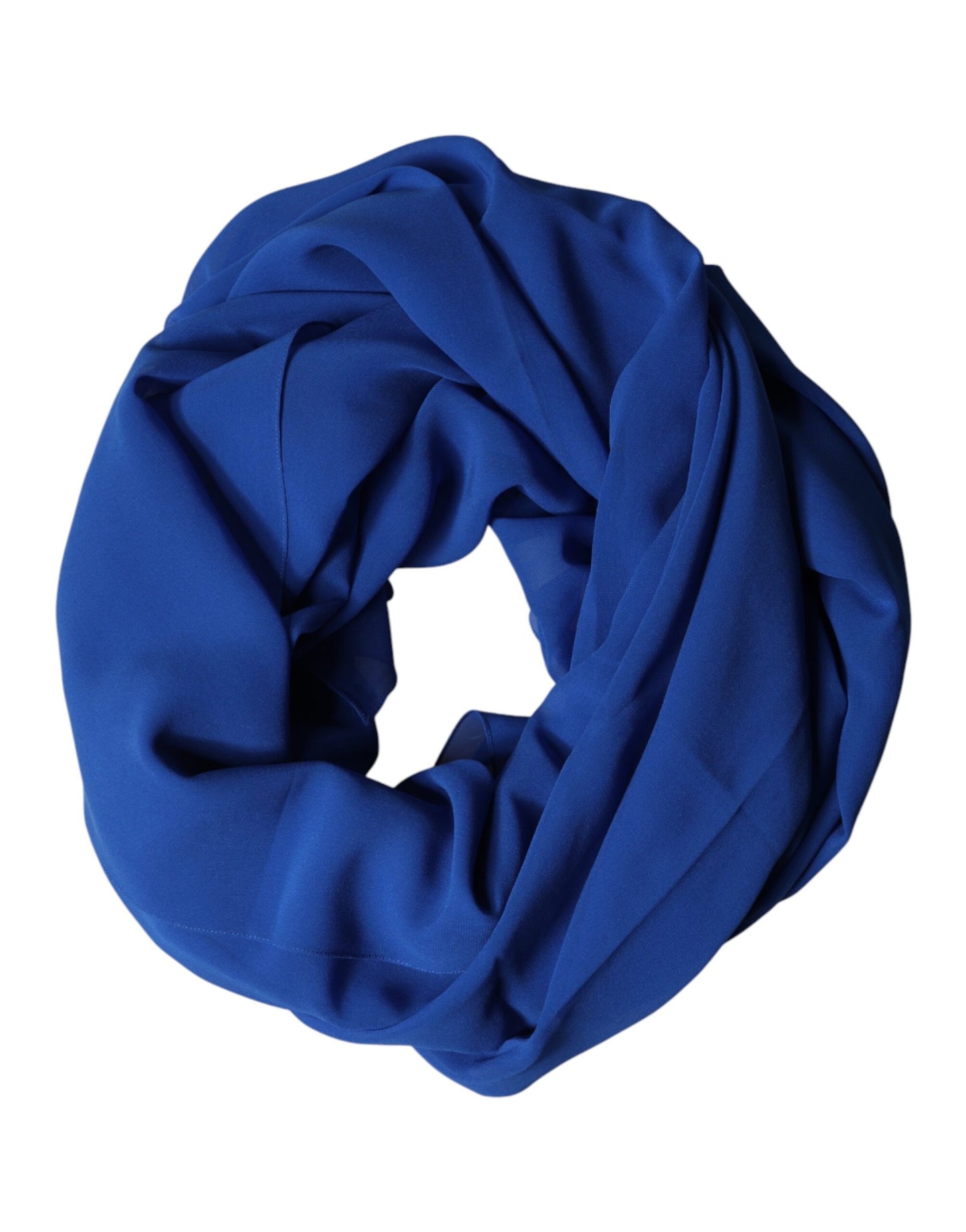 Dolce & Gabbana Blue Silk Stole Neck Wrap Shawl Men  Scarf