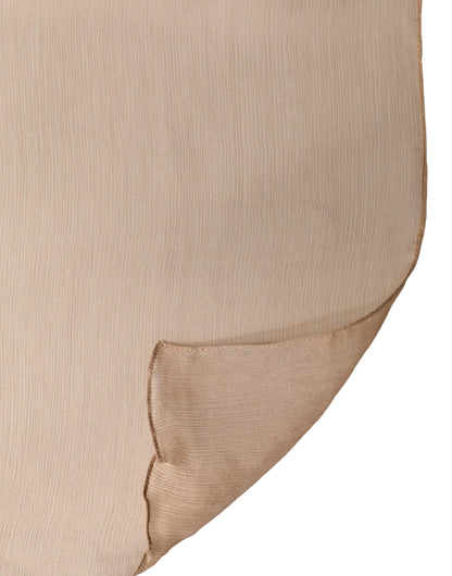 Dolce & Gabbana Brown Silk Stole Neck Wrap Shawl Men Scarf