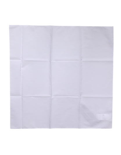 Dolce & Gabbana White Silk Lace Stole Square Foulard  Scarf