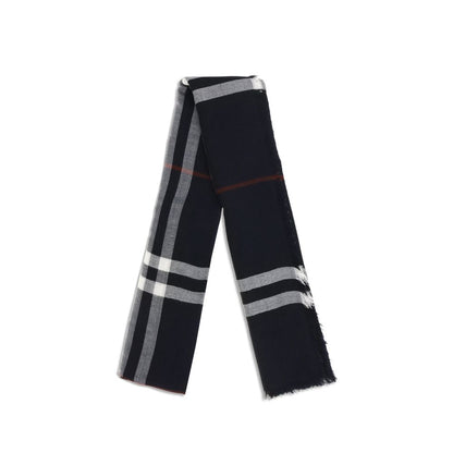 وشاح صوف أزرق من بربري