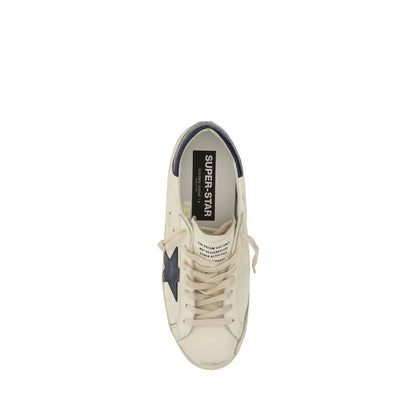 Golden Goose White Goatskin Low Top Sneakers