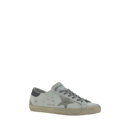 Golden Goose White Calf Leather Bos Taurus Low Top Sneakers
