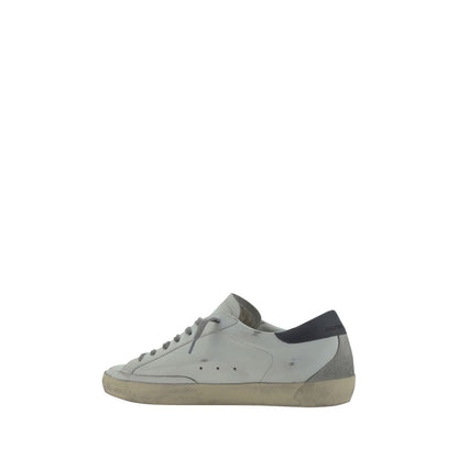 Golden Goose White Calf Leather Bos Taurus Low Top Sneakers