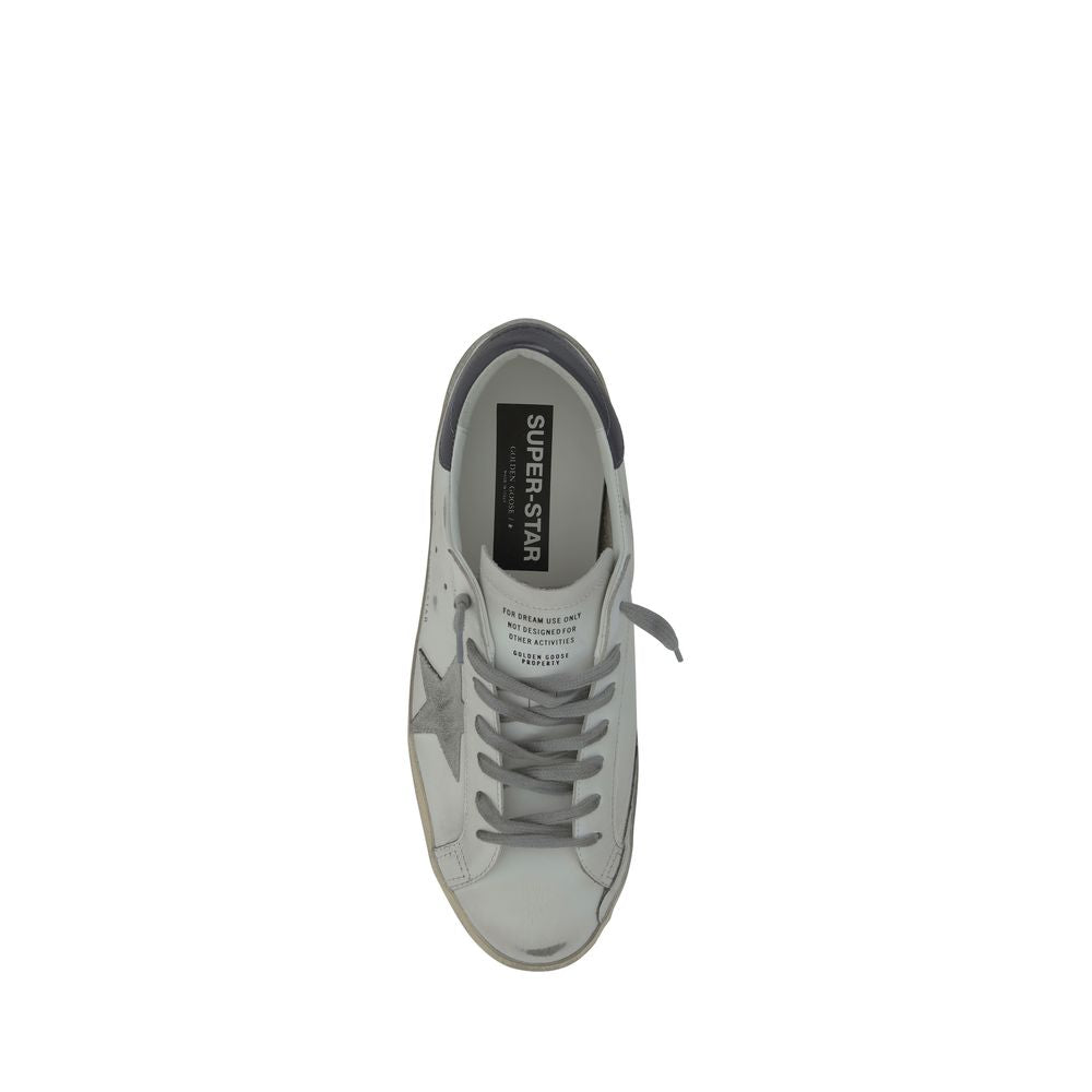 Golden Goose White Calf Leather Bos Taurus Low Top Sneakers