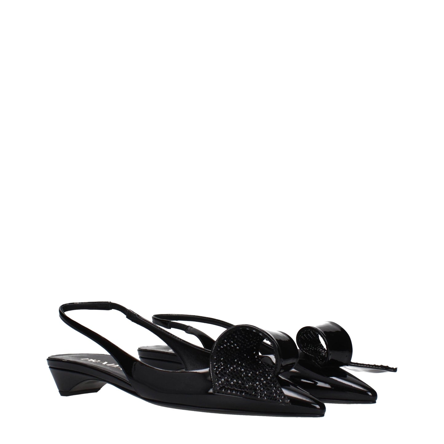 Prada Black Leather Sandals