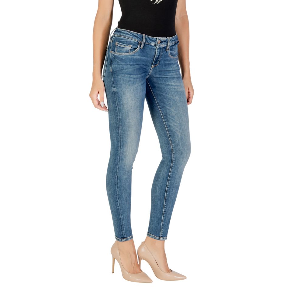 Guess Blue Cotton Skinny Jeans