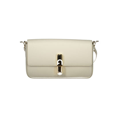 Furla Bianco Leather Women Handbag
