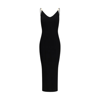 Versace Black Viscose Cocktail Dress