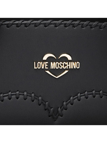 حقيبة يد على شكل قلب أسود من لوف موسكينو