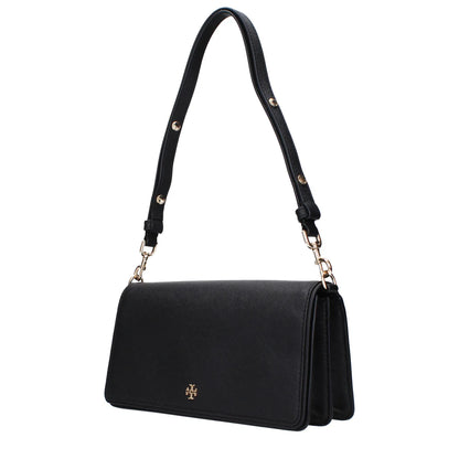 Tory Burch Black Leather Shoulder Bag